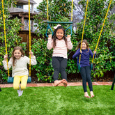 TitanMax Swing Set With Saucer Green Tent Swing