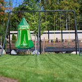 TitanPro Swing Set With Saucer Green Tent Swing