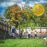 TitanMax Swing Set with Saucer Tent Swing