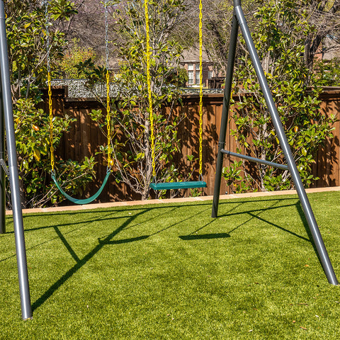 TitanPro Swing Set With Saucer Green Tent Swing