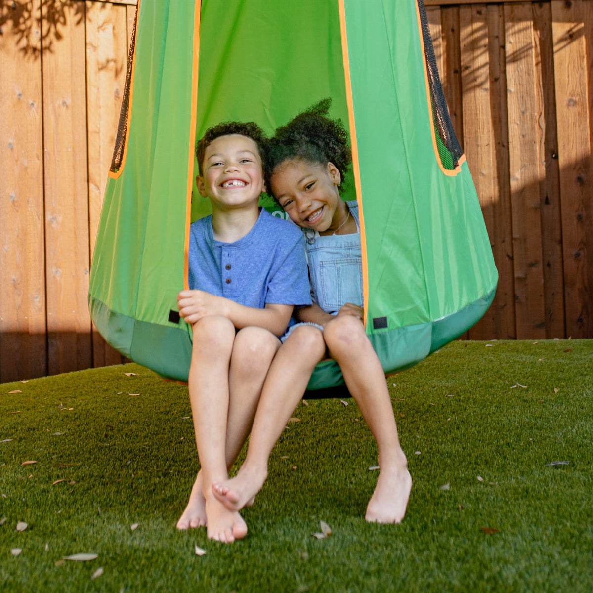TitanPro Swing Set With Saucer Green Tent Swing