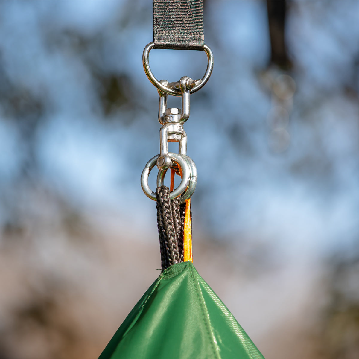 TitanMax Swing Set With Saucer Green Tent Swing