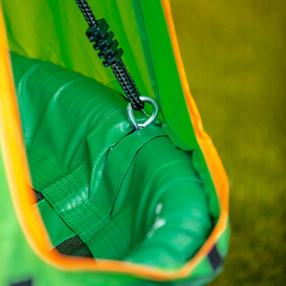 TitanFlex Swing Set with Saucer Green Tent Swing