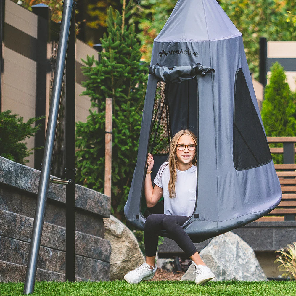 CozyCove Tent With Saucer Swing