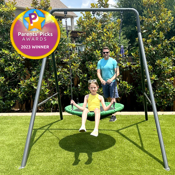 TitanFlex Swing Set with Saucer Swing – gobaplay CA